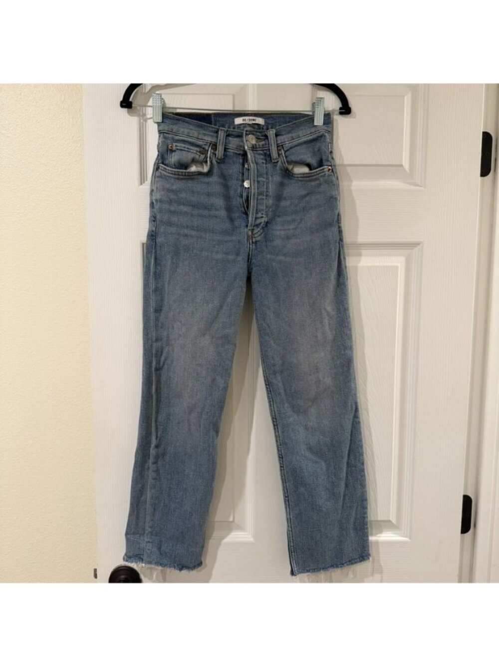 RE/DONE Originals 90s High Rise Ankle Crop Jeans Size 25